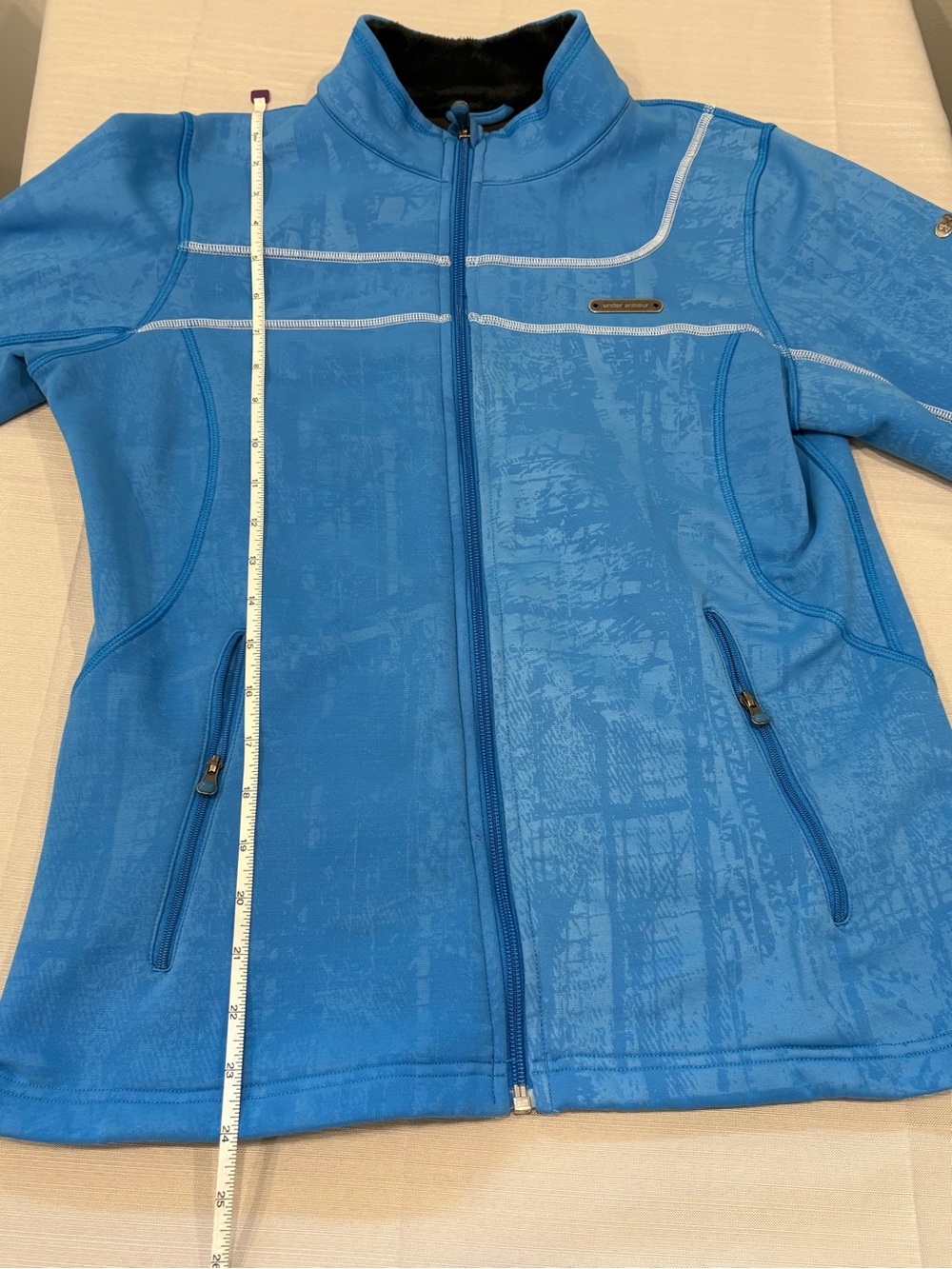 VTG Blue Woman’s Under Armour Zip-Front Jacket #1170 - Picture 8 of 16